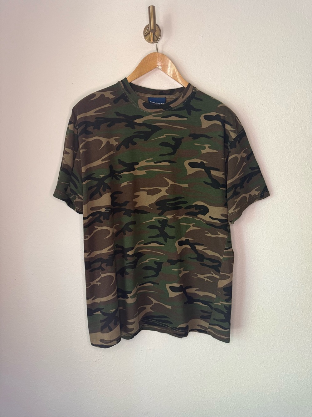 Graphite Sport Camouflage Short Sleeve T-Shirt size XL 100% Cotton Crew Neck